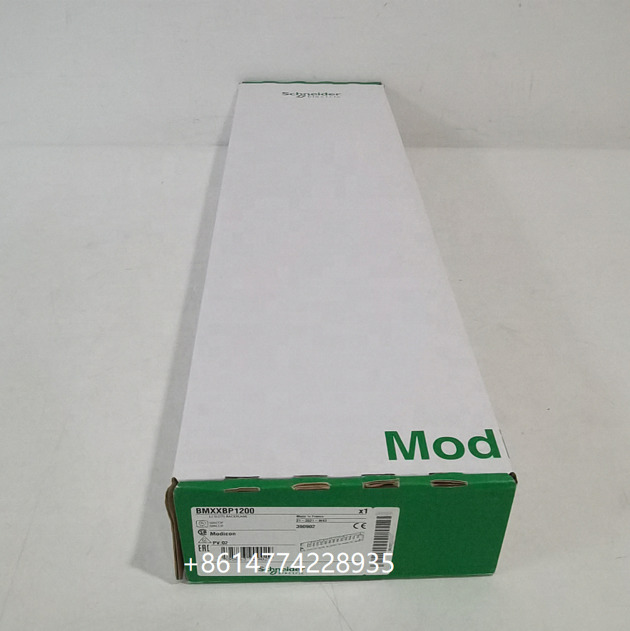 M340 12 slots I/O Rack BMXXBP1200 with a power supply module and a processor module