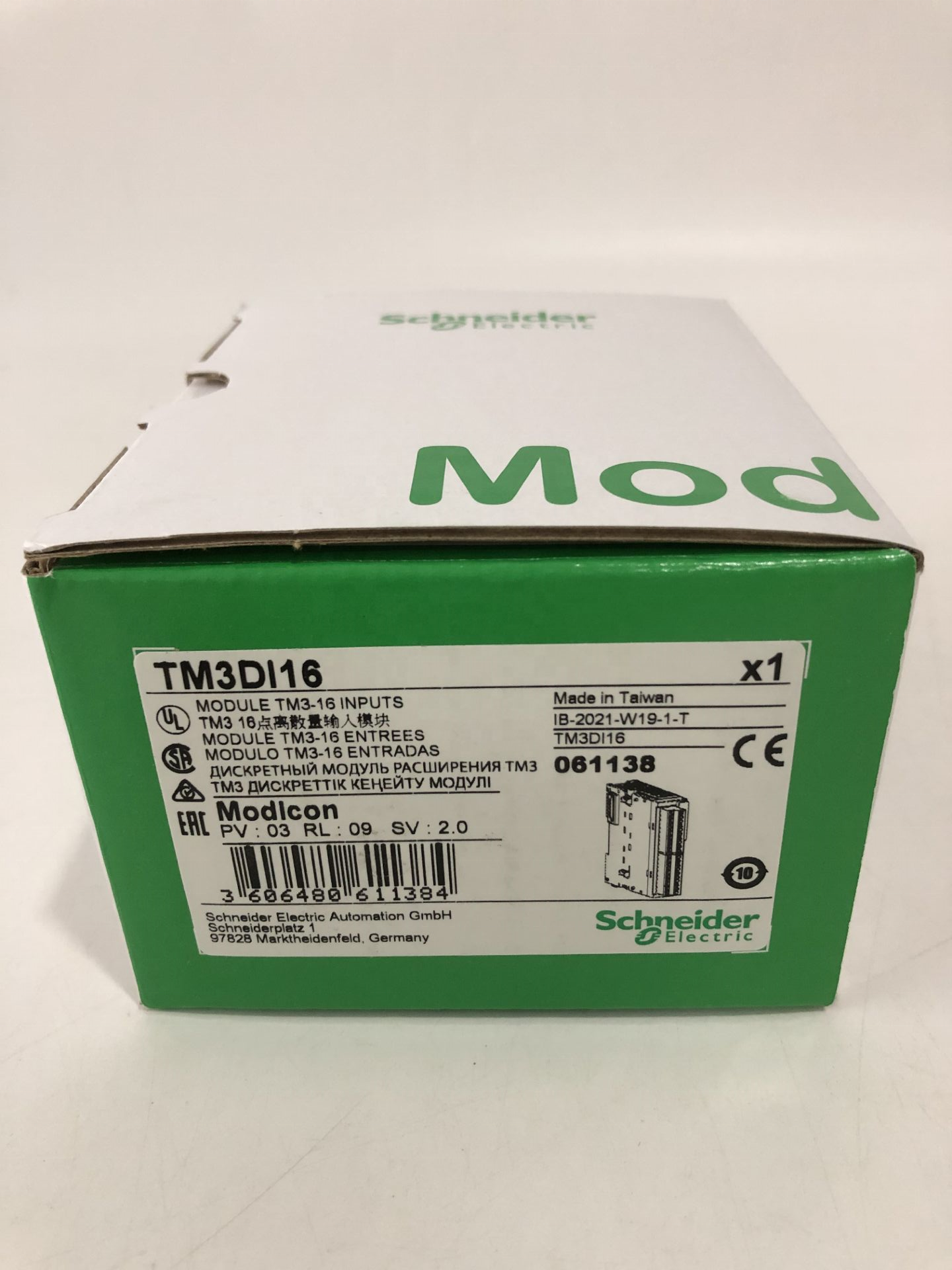 Original TM3-16 PLC inputs module TM3DI16