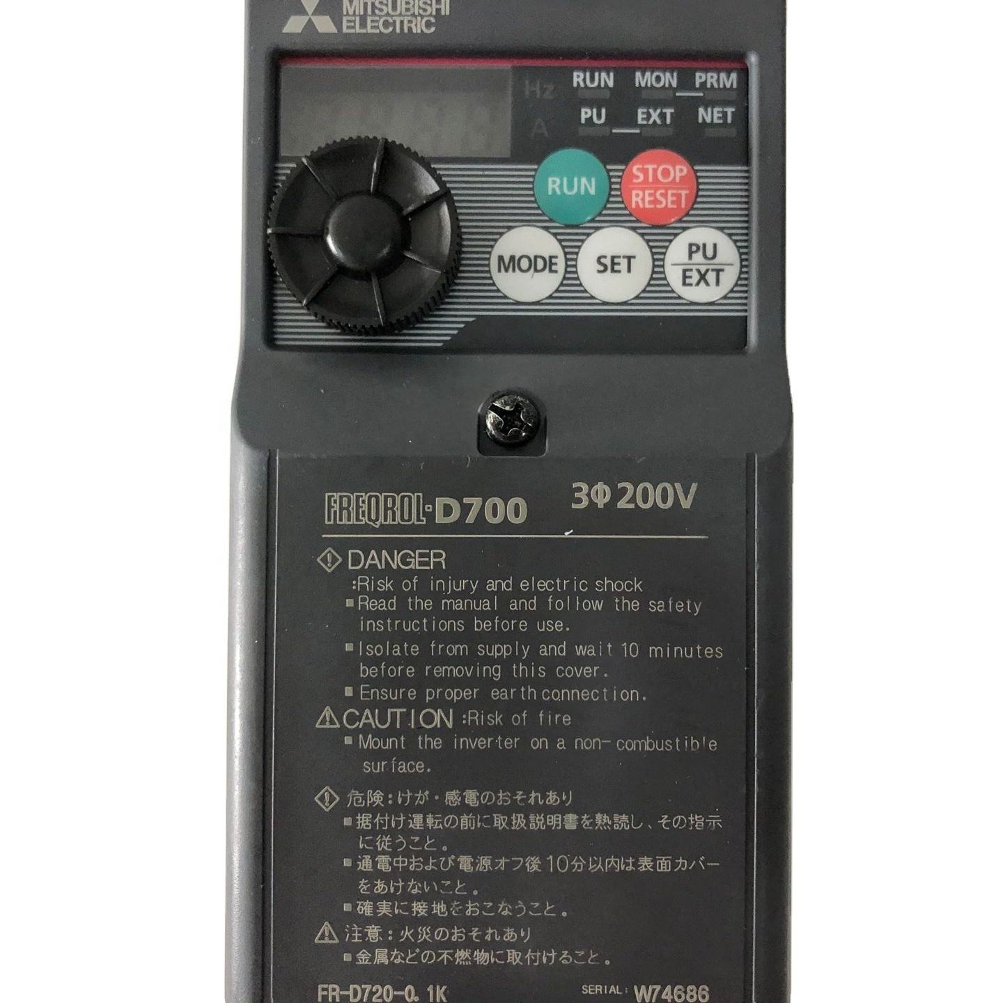 FR-D720-0.1K - Variable Speed/Frequency Drive (VSD/VFD) / Inverter FR-D720-0.1K