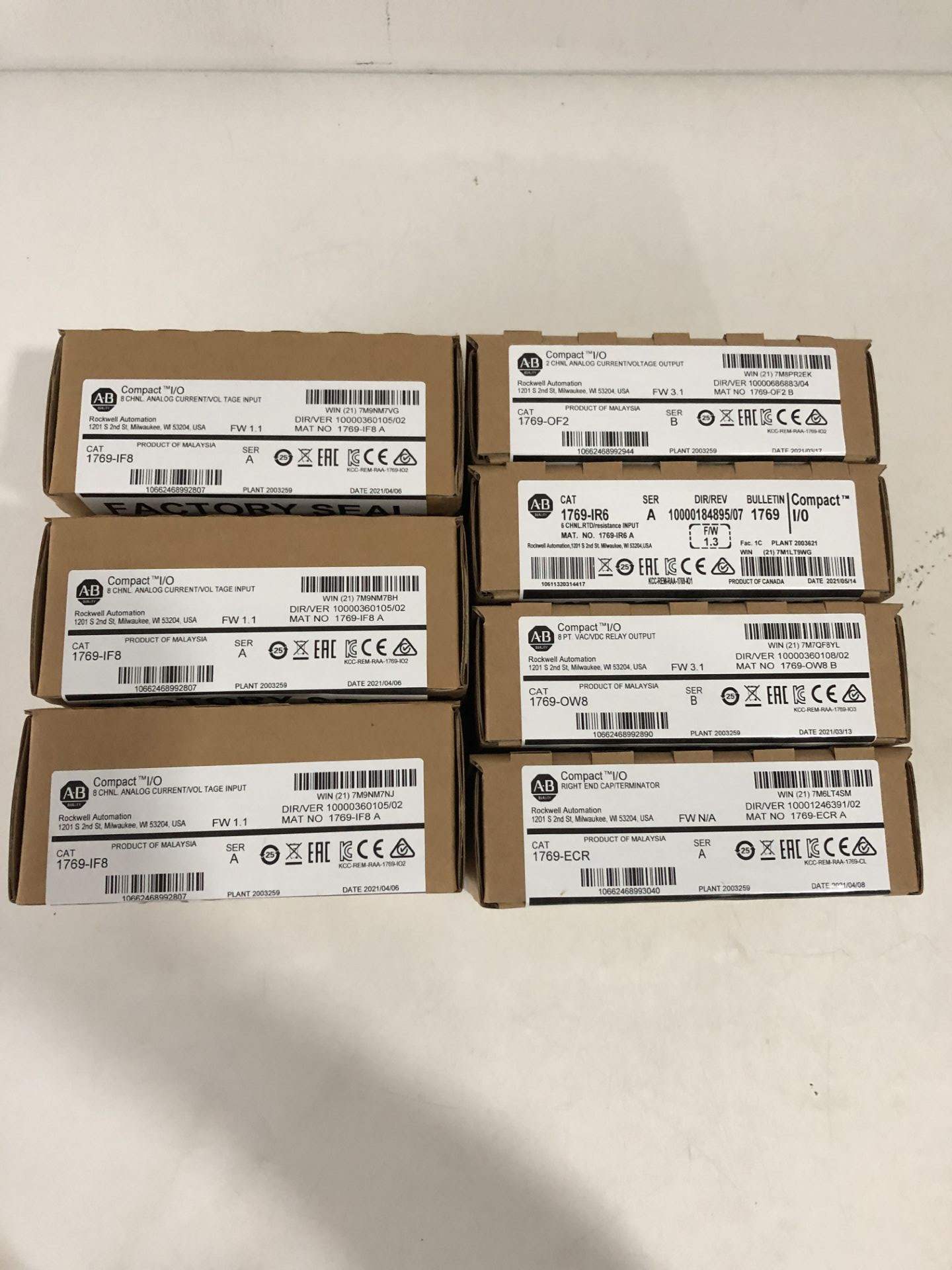 Allen Bradley CompactLogix 8 Pt Analog Input Module 1769-IF8