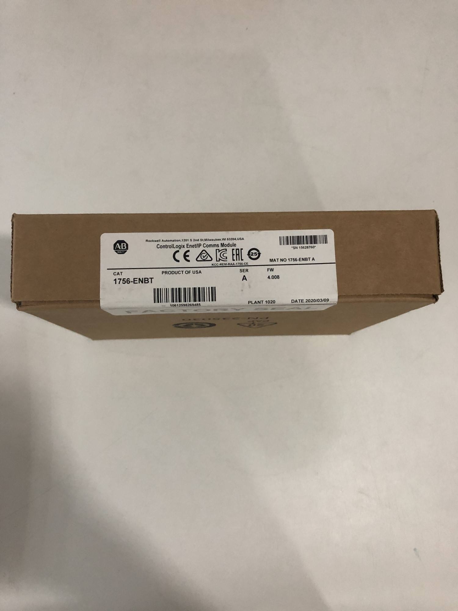 ControlLogix Enet/IP Comms Module PLC module 1756-ENBT