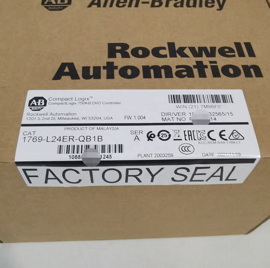 CompactLogix 5370 L2 1768 / 1769 Ethernet Processor Module 1769-L24ER-QB1B