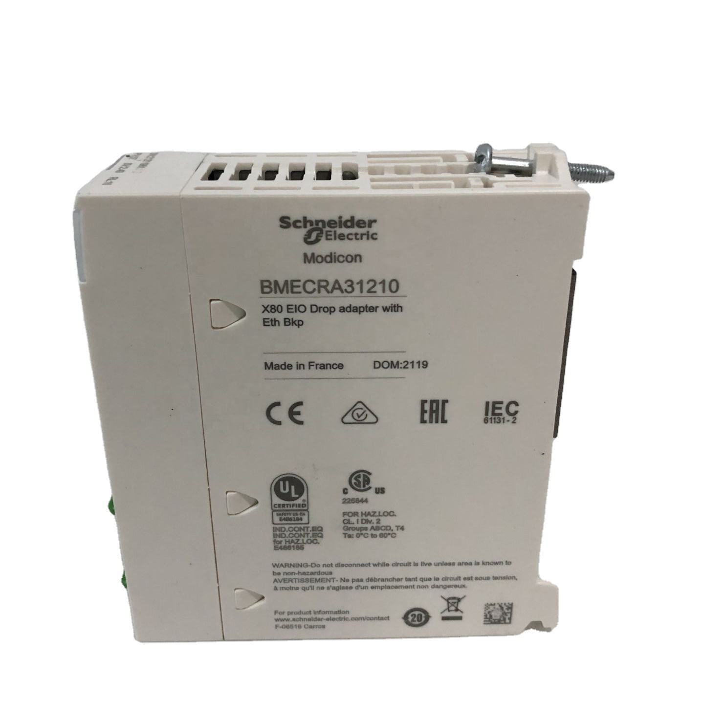 Modicon X80 EIO Drop adapter with Ethernet backplane PLC Module BMECRA31210