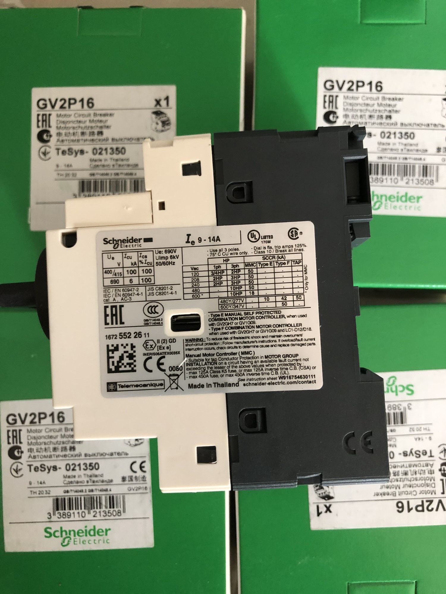 Automatic Motor Circuit Breaker GV2P16