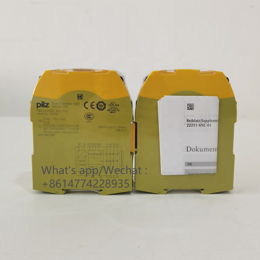 New PNOZ s4 Series safety control relay module 751104