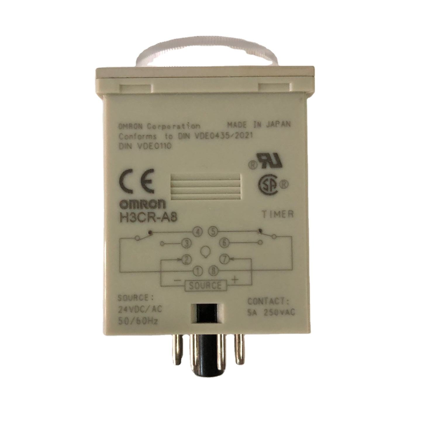 Analog Timer, Multifunction, H3CR-A Series, On-Delay, 1 Changeover Relay H3CR-A8