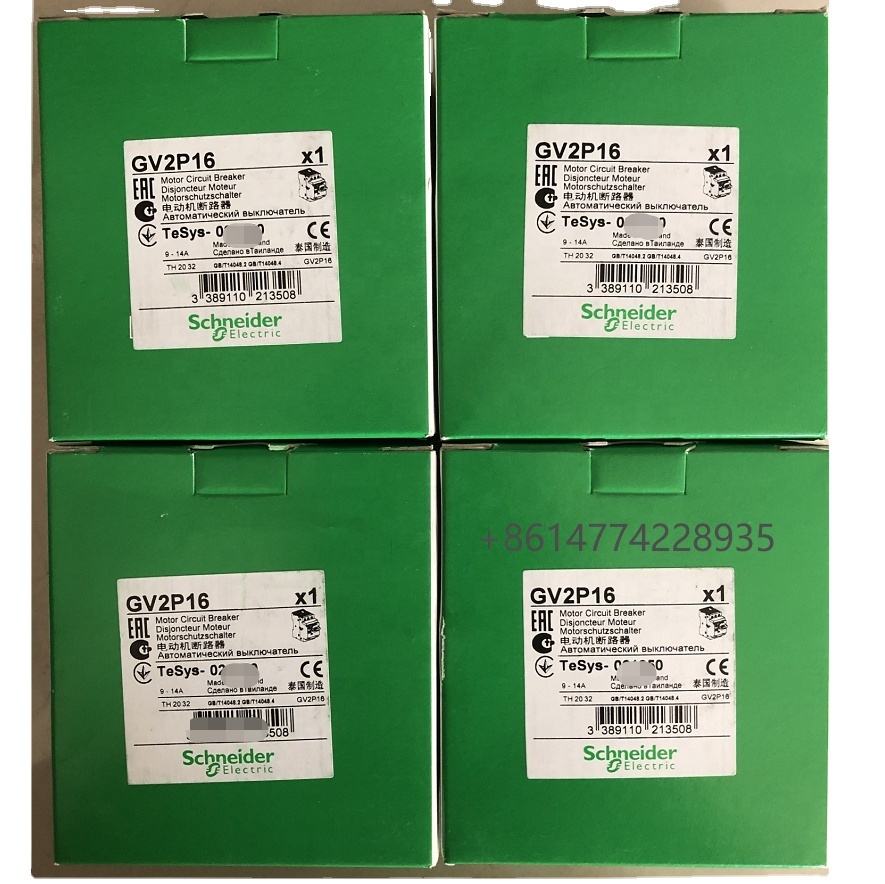 TeSys GV2 series thermal-magnetic Circuit Breaker GV2P16 with spring terminal and screw clamp connectors