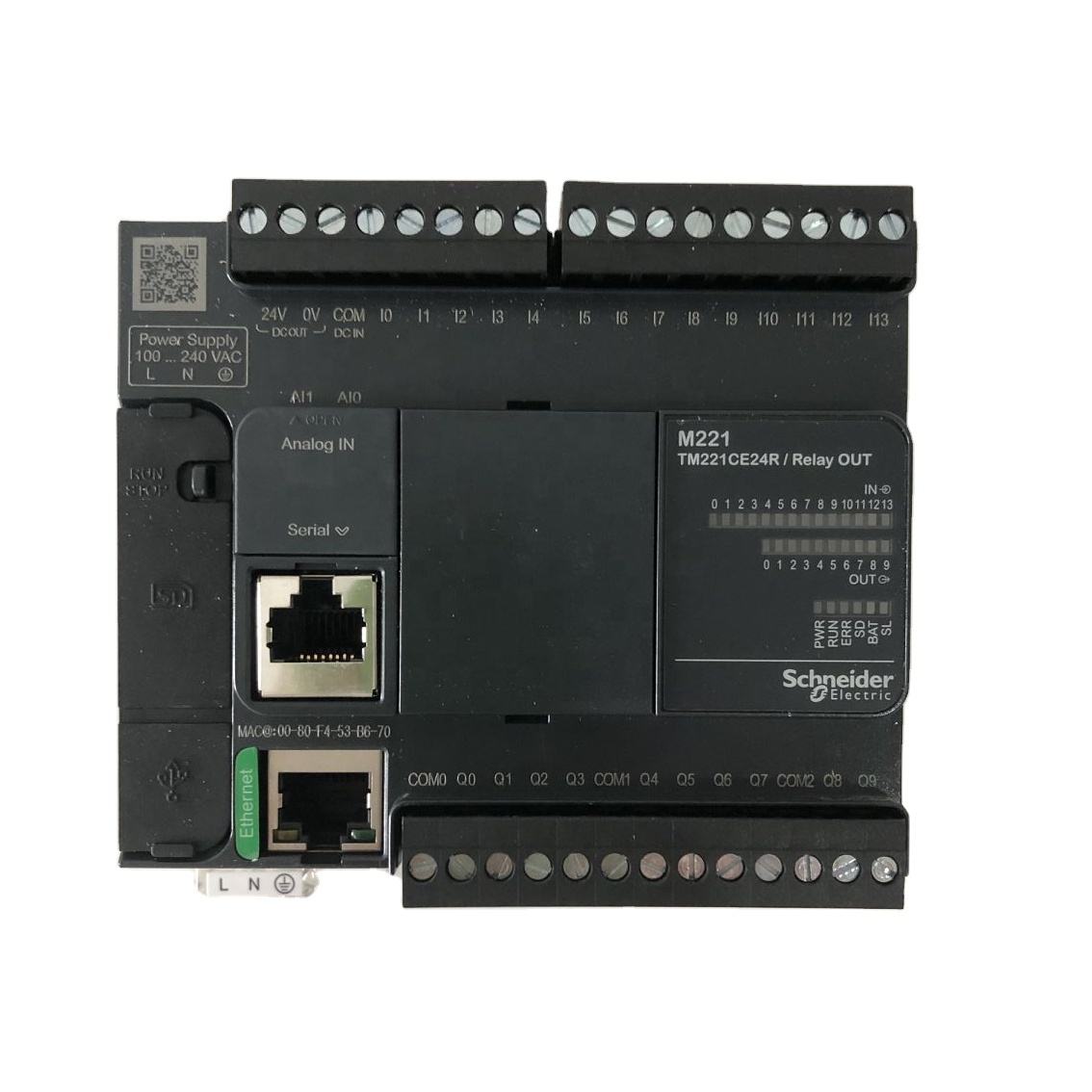 PLC Controller Logic controller, Modicon M221, 24 IO relay Ethernet TM221CE24R