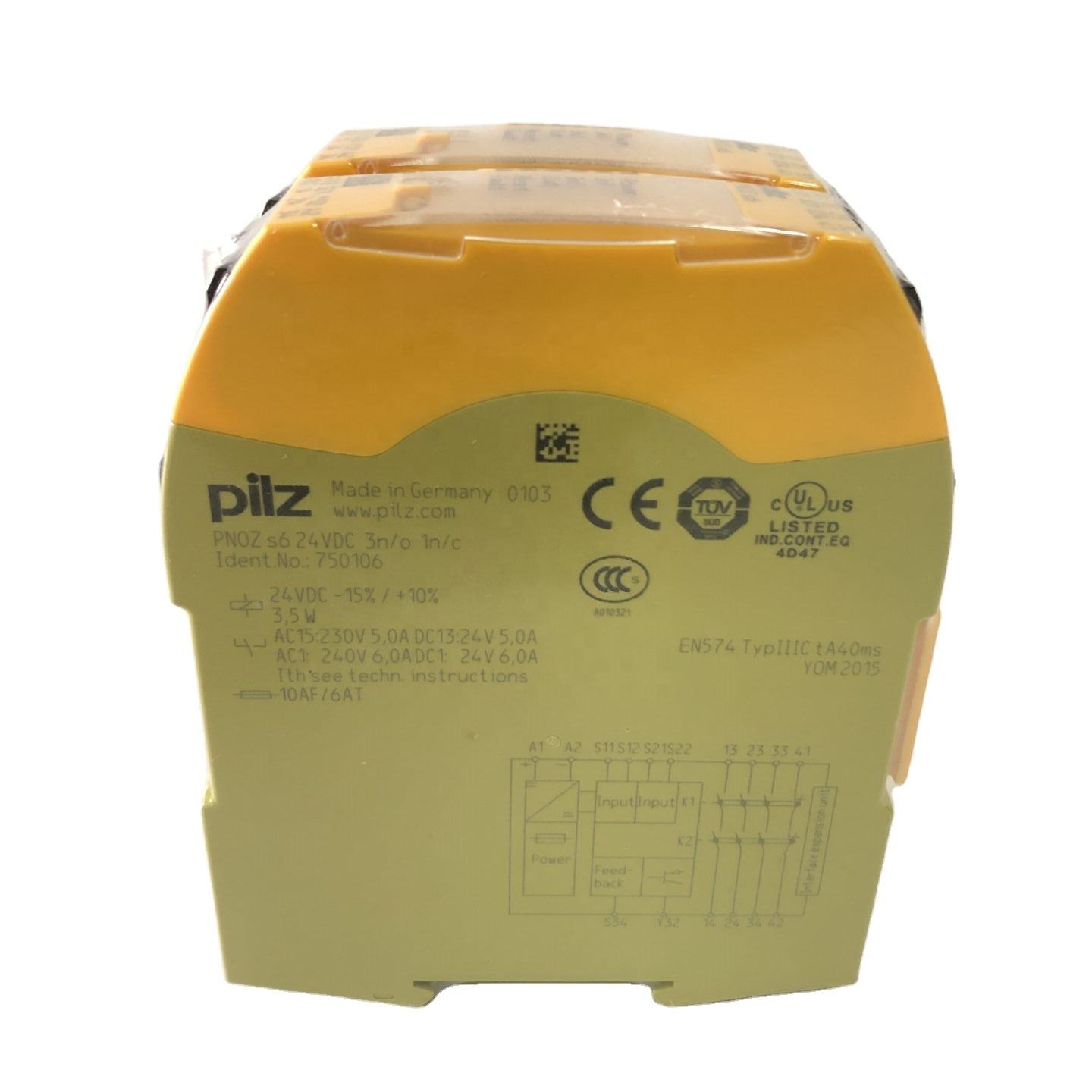 100% new and Original Safety Relay PNOZ S6 24VDC 3n/o 1n/c 750106 in stock