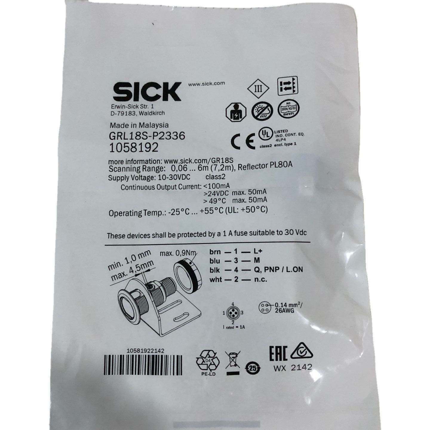 GRL18S-P2336 1058192 Cylindrical photoelectric sensors GR18S