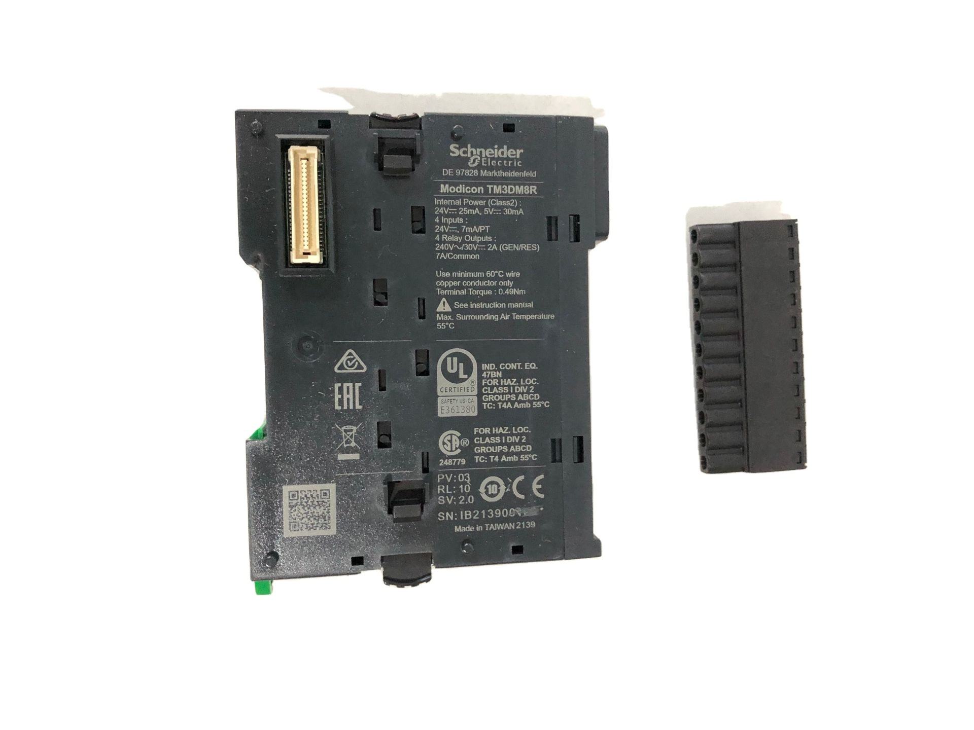 Discrete I/O module, Modicon TM3 series PLC Controller Module TM3DM8R