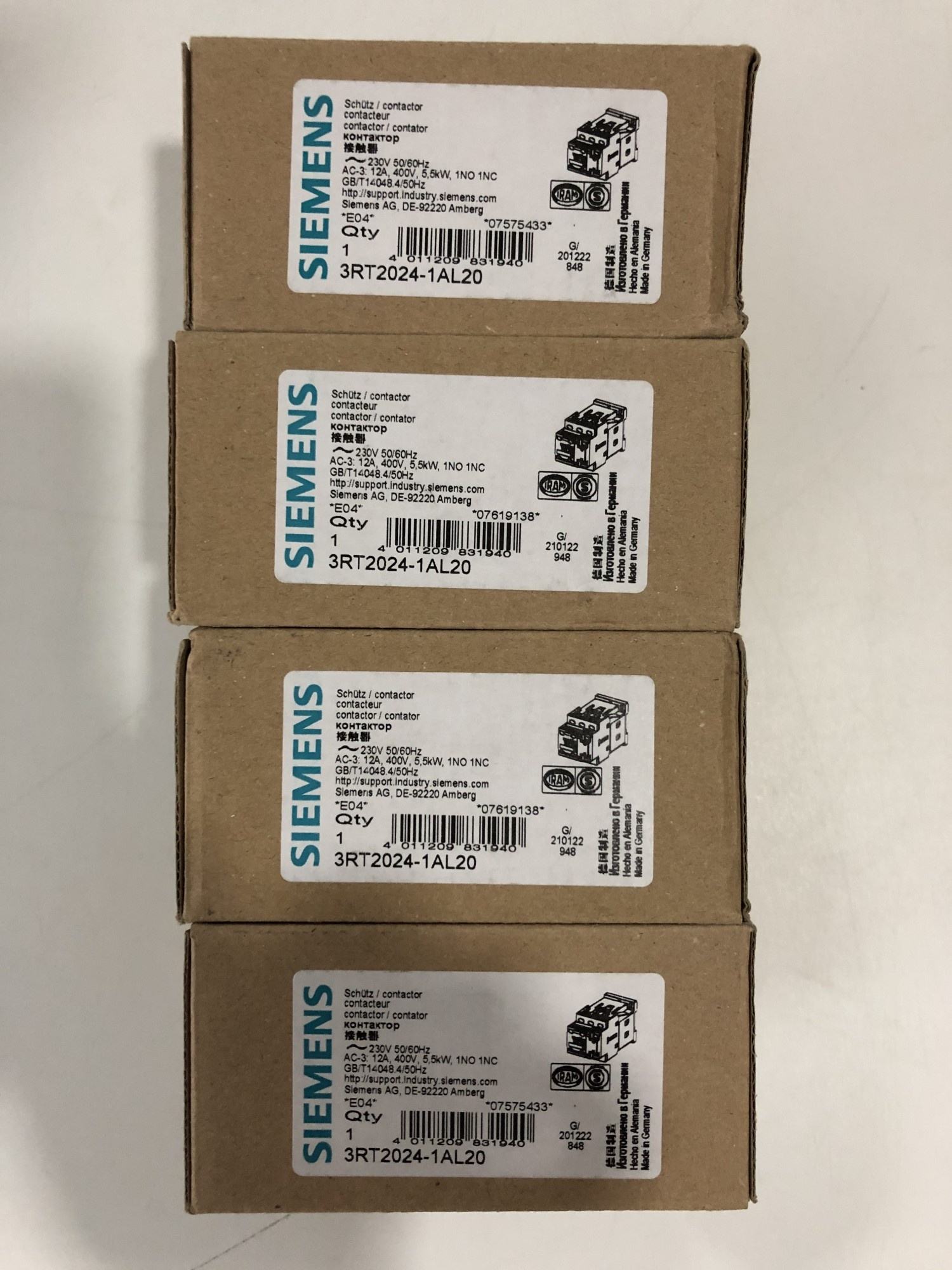 Electrical Contactor 3RT2024-1AL20 100% new and original