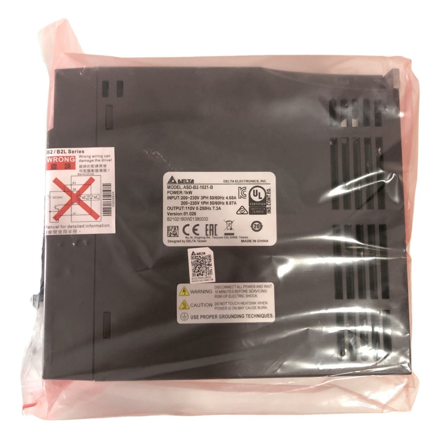 Delta Ac servo driver ASD-B2-1021-B with competitive price