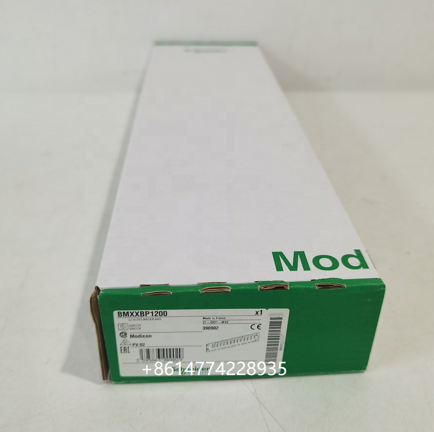 M340 12 slots I/O Rack BMXXBP1200 with a power supply module and a processor module