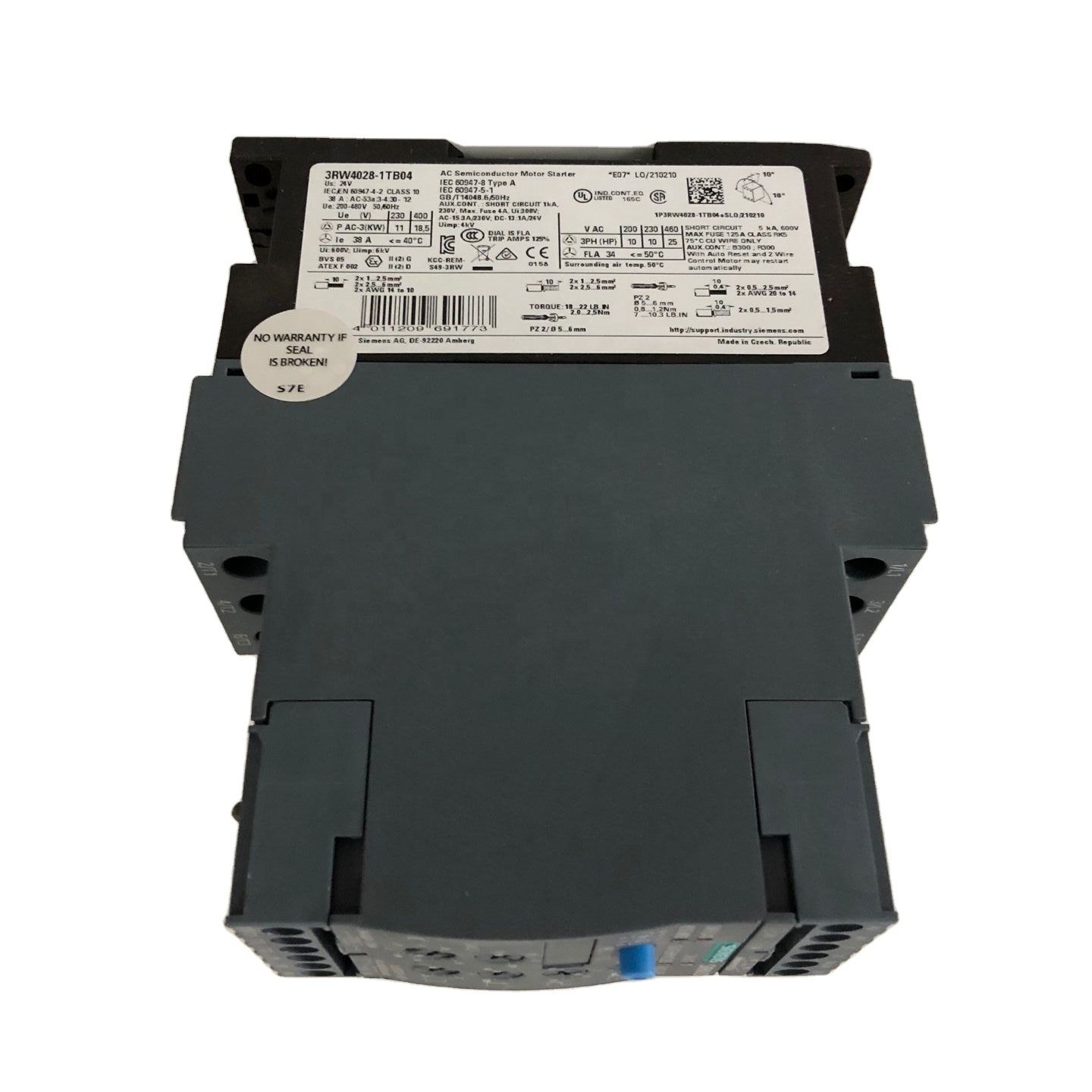 Original S iemens AC Semiconductor Motor Starter 3RW4028-1TB04