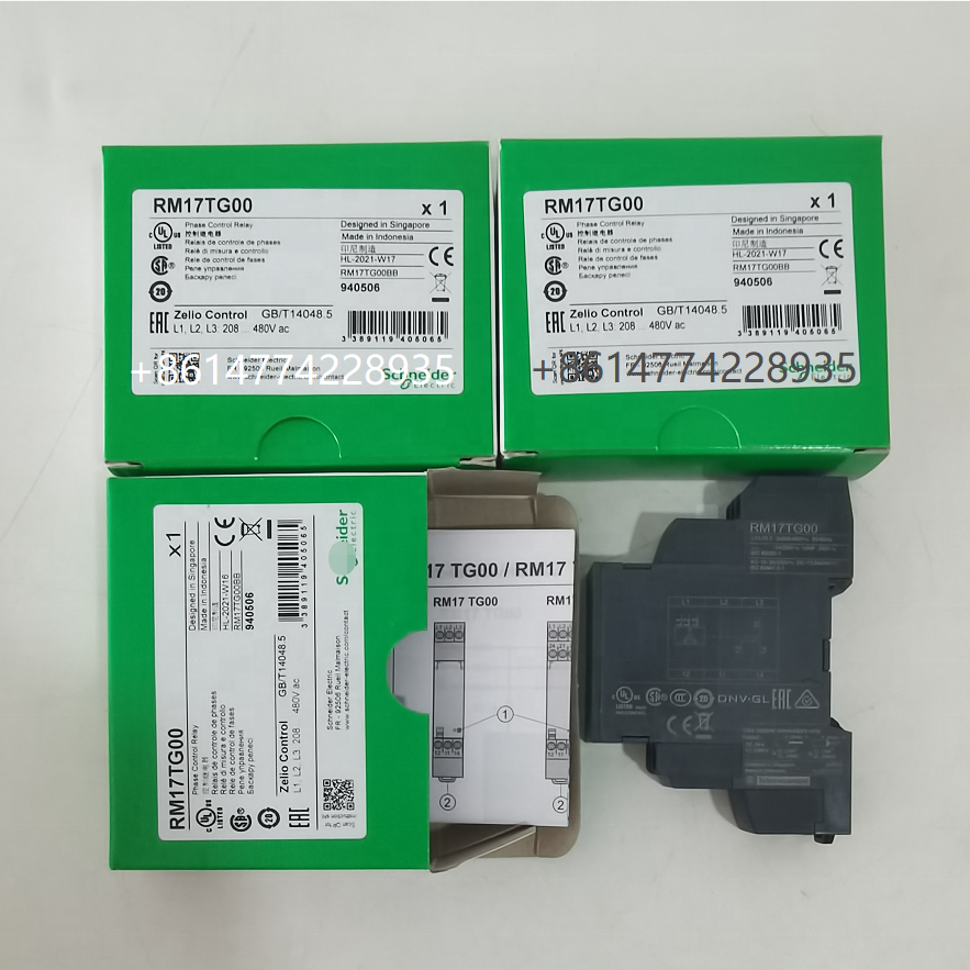 Genuine original RM17TG00 3-phase control relay RM17-T range 183..528 VAC