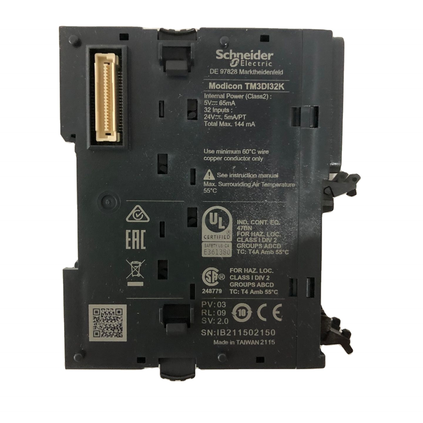 PLC Programmable controller Modicon TM3DI32K