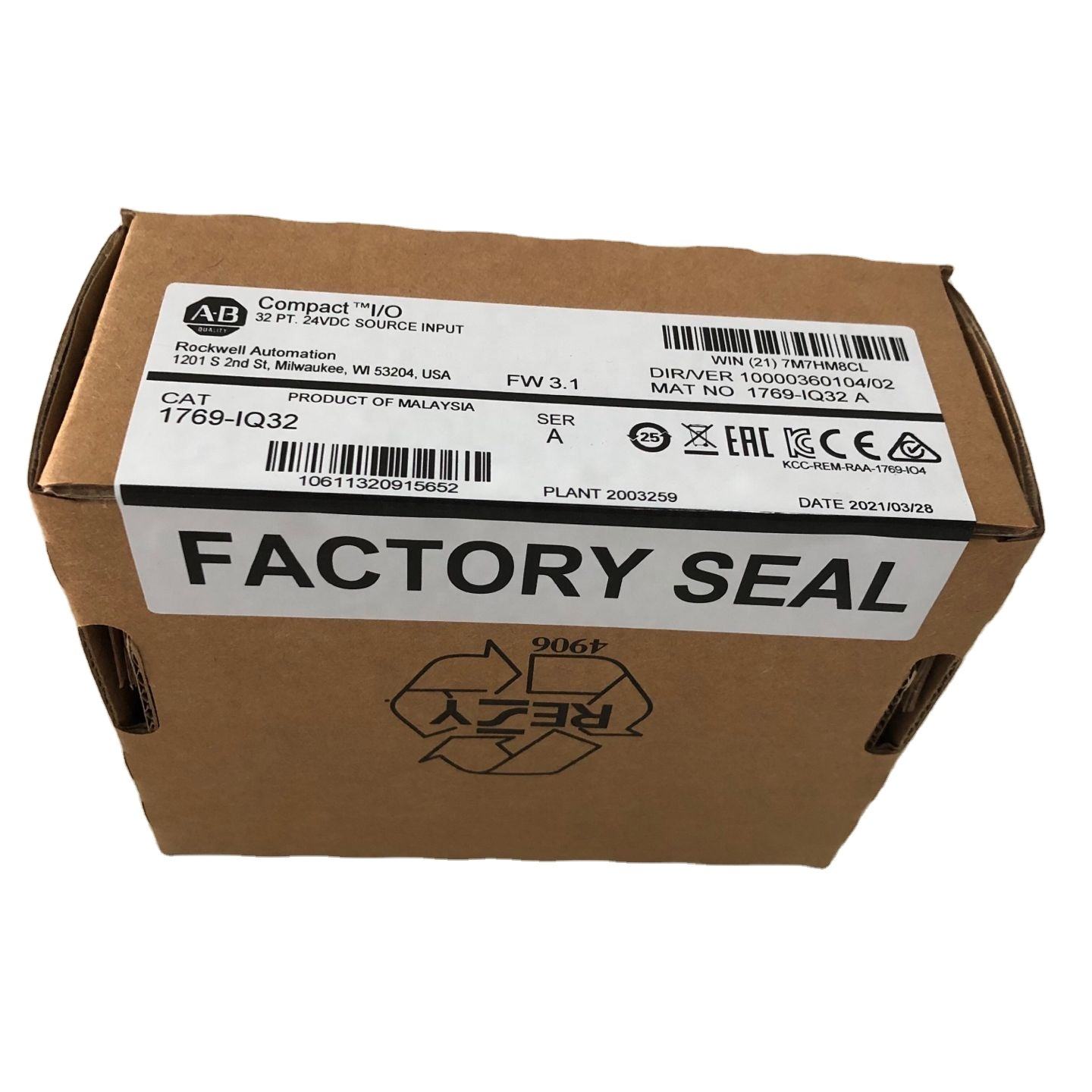 1769-IQ32 24V DC CompactLogix Input Module PLC controller Module