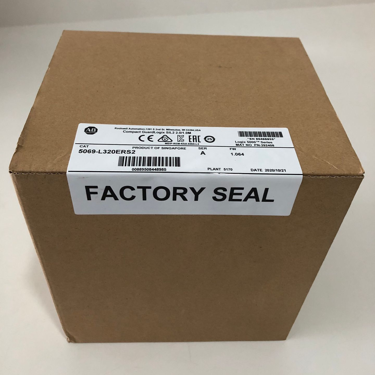 AB Compact GuardLogix SIL2 2.0 /1.0M PLC module 5069-L320ERS2