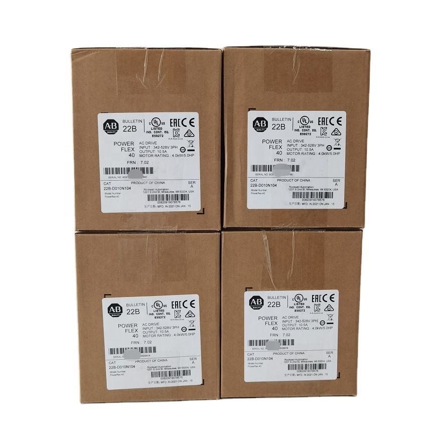 3-Phase 0.75 kW Allen Bradley PowerFlex 40 Inverter Drive 22B-D2P3N104 in stock